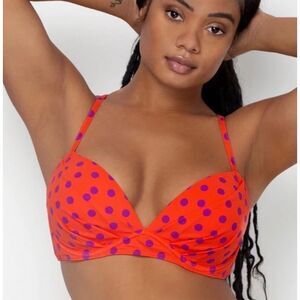 New Smart & Sexy Swim Secret Heavenly Convertible Push-Up Bikini Top - Sz 34C